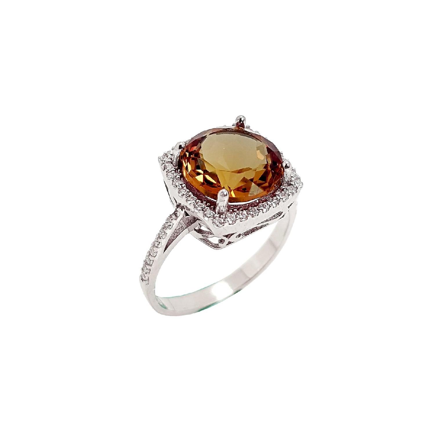 

Серебряное женское кольцо с меняющим цвет камнем зултанитом Dr89 10
