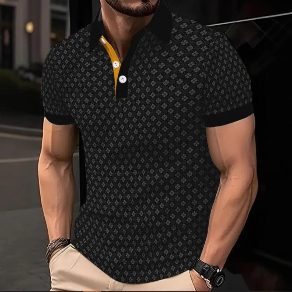 Summer Men's Short-sleeved Shirts Are Casual, Loose, Comfortable and Fashionable. Men's Short-sleeved POLO Shirt