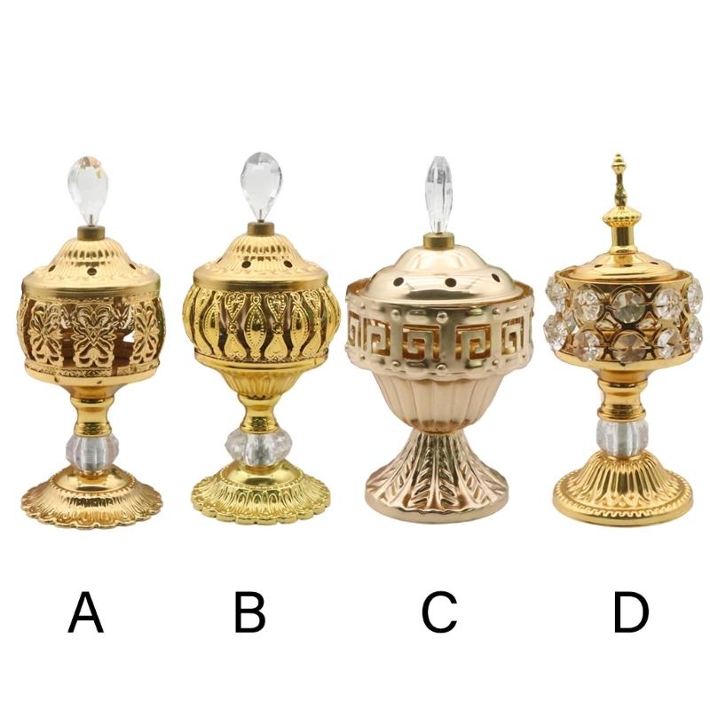 Gold Vintaged Frankincense Holder Stand For Aromatherapies Home Church Decoration