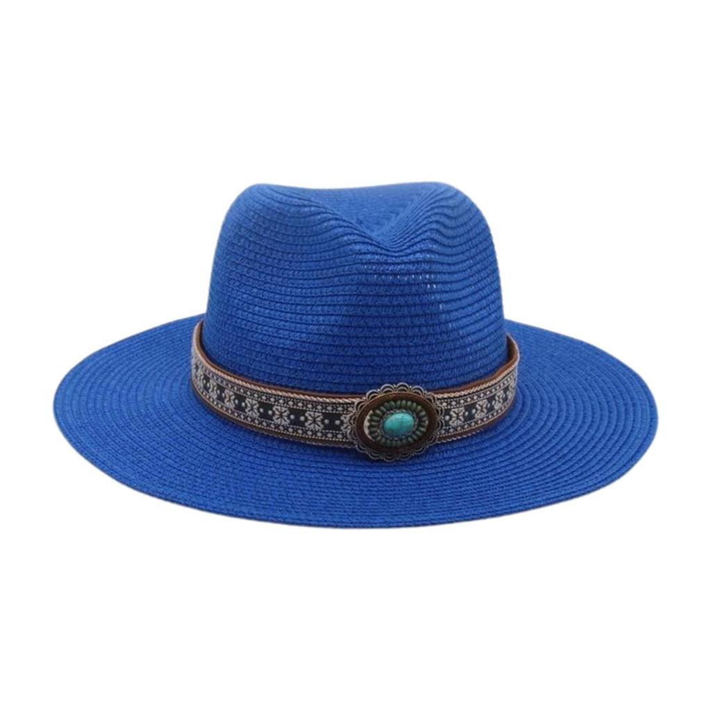 Simple French Haute Sense Men And Women Travel Beach Sunscreen Sun Hat Famous Style Straw Hat