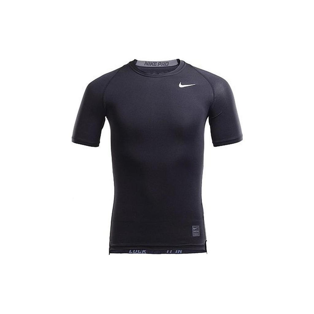 Nike T Shirts Men's Black Crew Neck Moderate Straight Fit 826593-010