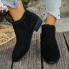 2026  Autumn Mid Heels Women Ankle Boots Classical Shoes for Woman Fashion Chunky New Trends Shoes Snow Chelsea Boots De Mujer