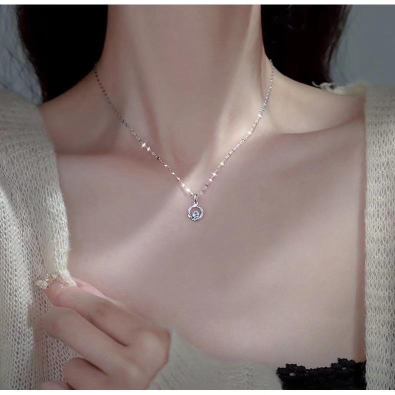 Zirkon Halskette Damen Nische insi einfache Schlüsselbeinkette High-End leichter Luxus Geschenk Freundin Schmuck