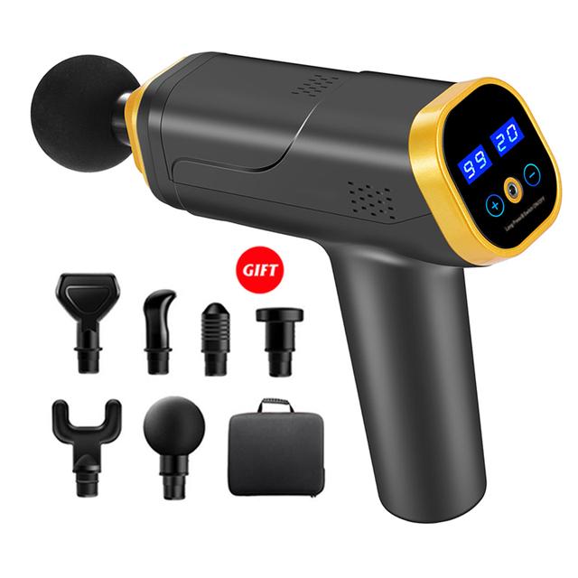 Massage Gun Professional Deep Muscle Massager Pain Relief Body Relaxation Facial Gun Fitness Vibration Relaxation Gun AU