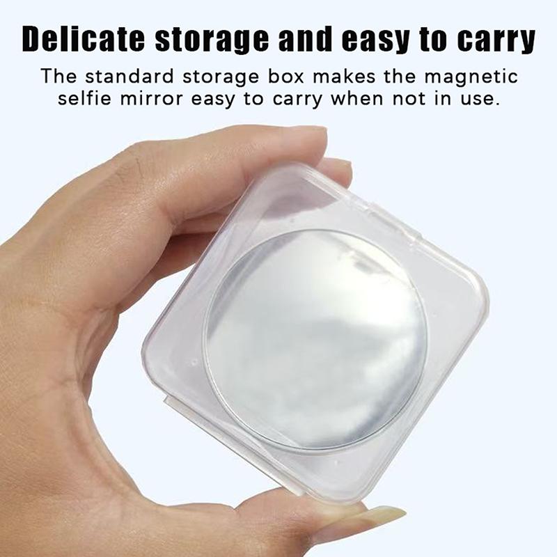 Pour Miroir Convexe Magnétique Smartphone Miroir de Beauté Vidéo Selfie Vlog Miroir Magnétique Pour Streaming Selfie