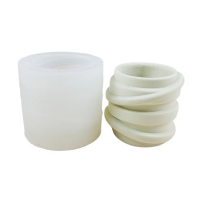 Nordic Art Gypsum Flower Silicone Mold Epoxy Resin Candle Cup Mold Succulent Vase Cement Mold Pen Holder Mold