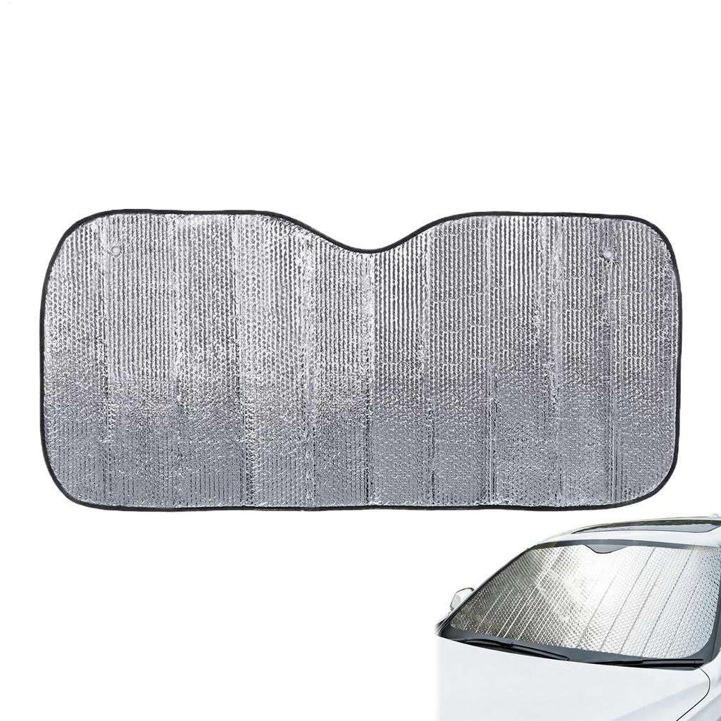 Car Front Windshield Foldable Sun Shade Heat Insulating Sun Visor UV Block Accessory Suitable For SUV Truck Outdoor ParkingWindshield Sunshades 1