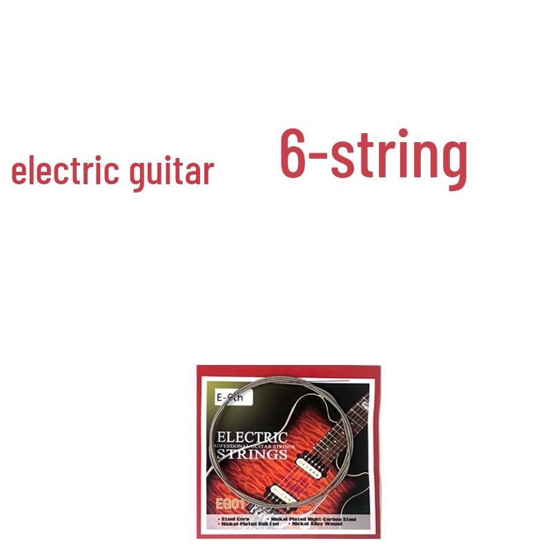 EG Unisex Elektrische Gitarre Einzel Saiten Set, 1. bis 6., Lose Gitarrenzubehör