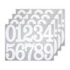 40Pcs Large Number Stickers 4 Sheets Self-Adhesive Vinyl Number Stickers Set 4 Inches 0-9 Number Sticker for Mailbox Doors Decor