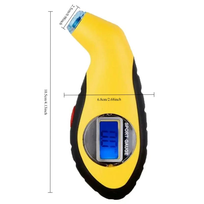 LCD Digital Tire Gauge: Compact Pressure Monitor for Car & Motorcycle Maintenance