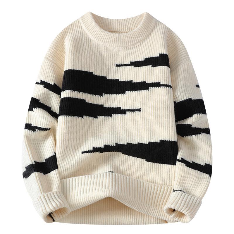 Hot Sale, Autumn and Winter New Casual Crew Neck Sweater Bottom Knitted Sweater Large Size Loose Sweater