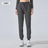 Autumn and Winter Velvet Casual Sweatpants Women's High Waist Drawstring Tied Sports Trousers Outdoor Fitness Running Trousers