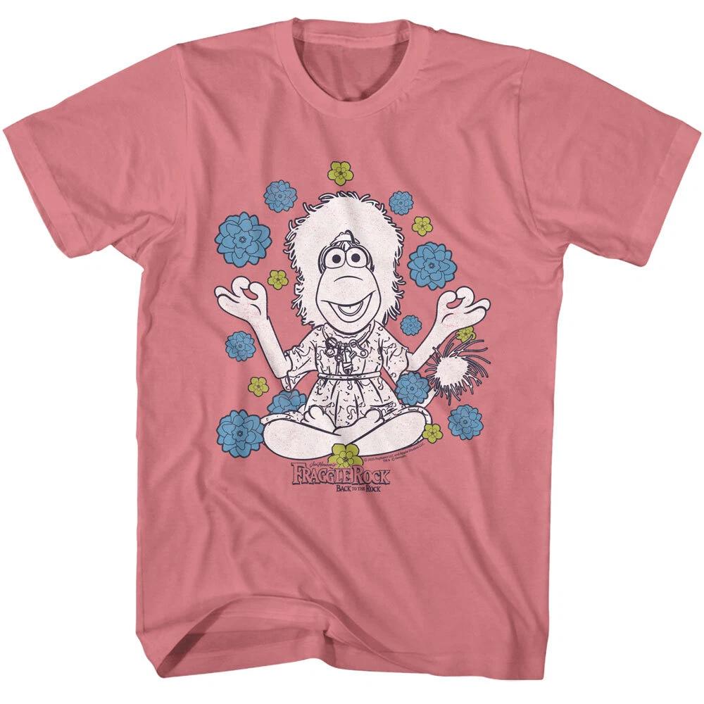Fraggle Rock Jim Henson 80 s Puppeteer Cartoon Mokey With Flowers Men s T Shirt 2XL