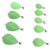9pcs Luminous Fish Float PP Egg Shaped Throwing Aid Fish Float Casting Bait Fishing Accessories for Night Fishing