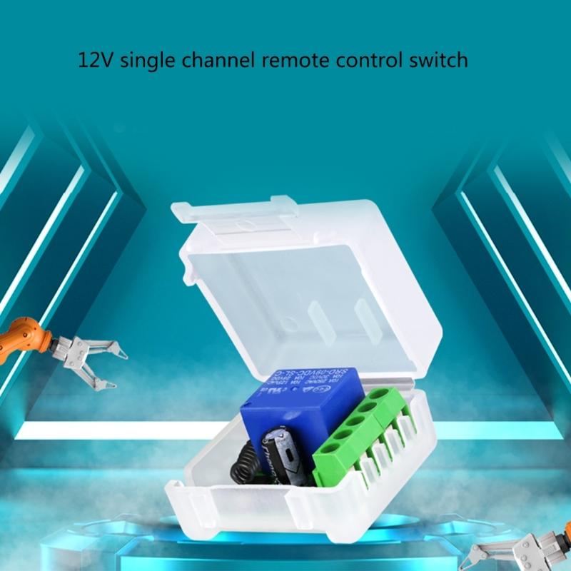 433MHz DC12V 10A 1 Channel 1Ch Wireless Relays RF Remote Control Switches Heterodyne Receiver Module