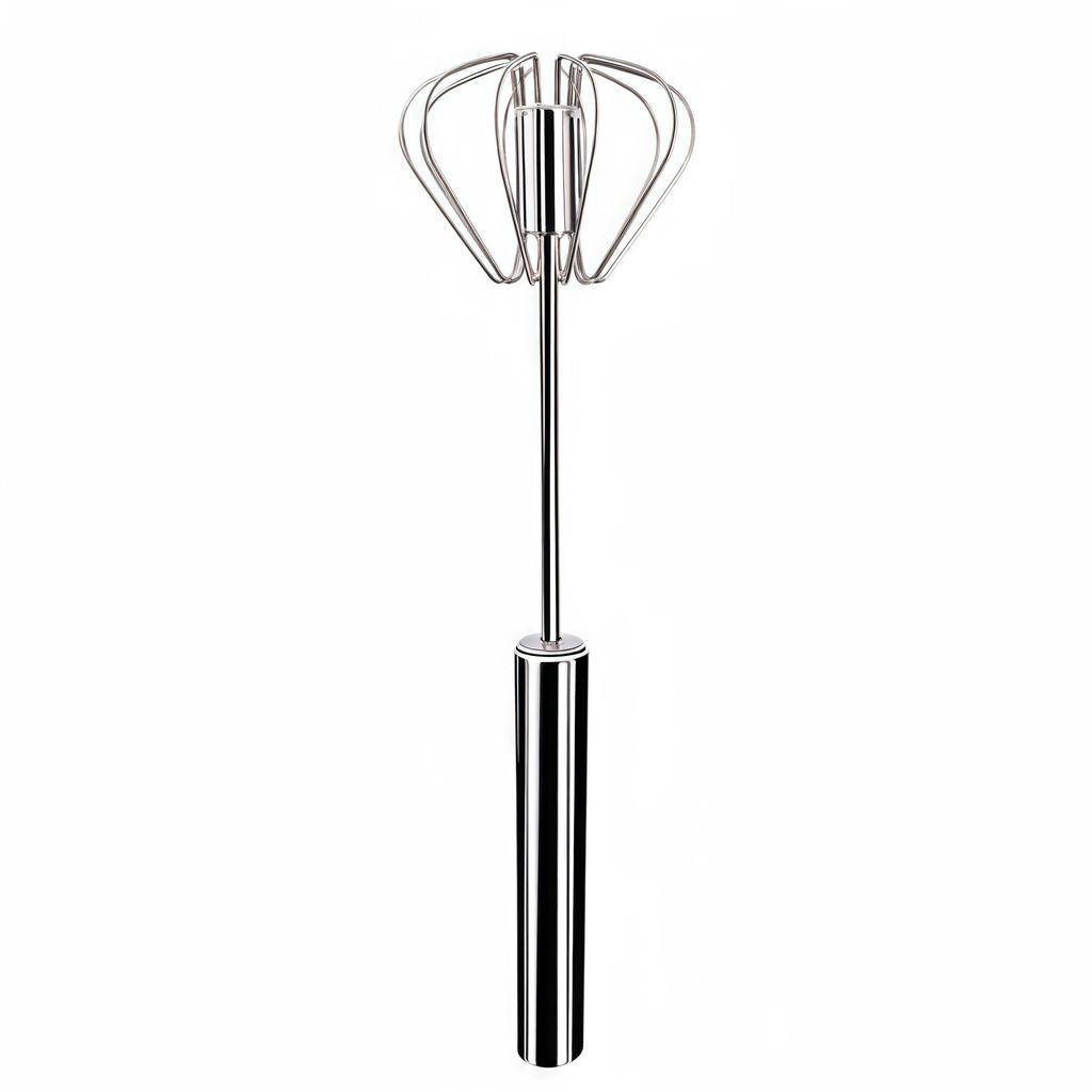 Stainless Steel Semi-Automatic Handheld Egg & Cream Whisk