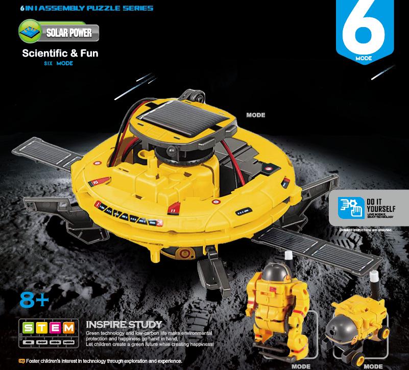 Enhanced 13-in-1 DIY Solar-Powered Robot Car Kit