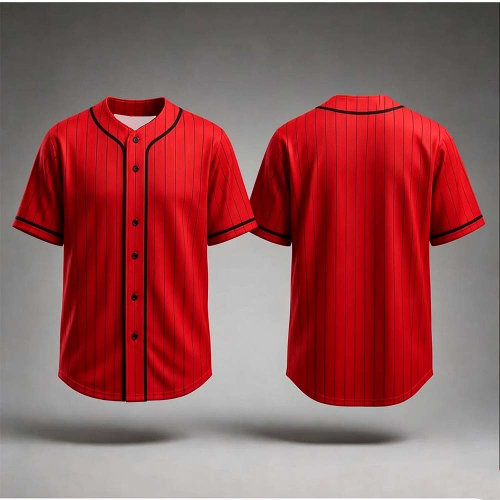 Unisex Streetwear Baseballtrikot Klassisch Herren Kurzarm Modekleidung Schwarze Streifen Design Druck Merch T-Shirts Sommerhemd XXS