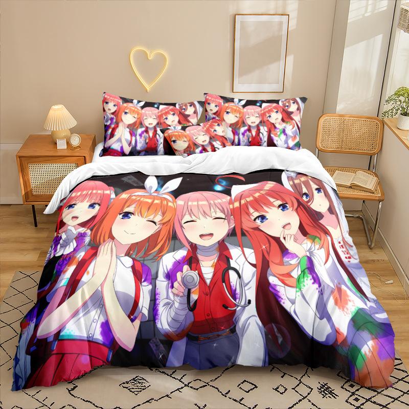 

Анимационный Сериал 3D Цифровая Печать Комплект Постельного Белья из Трех Предметов Простыня Пододеяльник 90 * 200 two-piece set