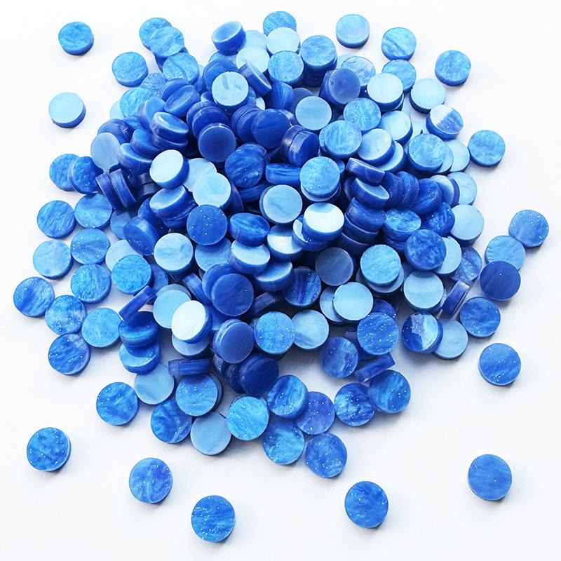 200g Bunte Runde Acryl-Mosaiksteine für DIY-Kunstprojekte