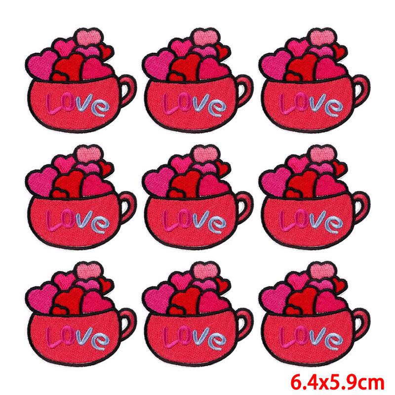 10 Pcs/lot Embroidery Patch Iron On Patches For Clothing Patches On Clothes Jackets Decor Applique Sew Supplies