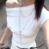 Long Starry Pearl Necklace For Women With Geometric Titanium Chain For Elegant Occasions