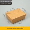 Thickened Kraft Paper Disposable Takeout Boxes