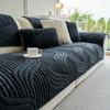 1pc Contemporary Thick Plush Non-Slip Sofa Cover Ideal for Bedroom Office Living Room Home Decor, Fits Single, Double, Triple, and Quad Sofas