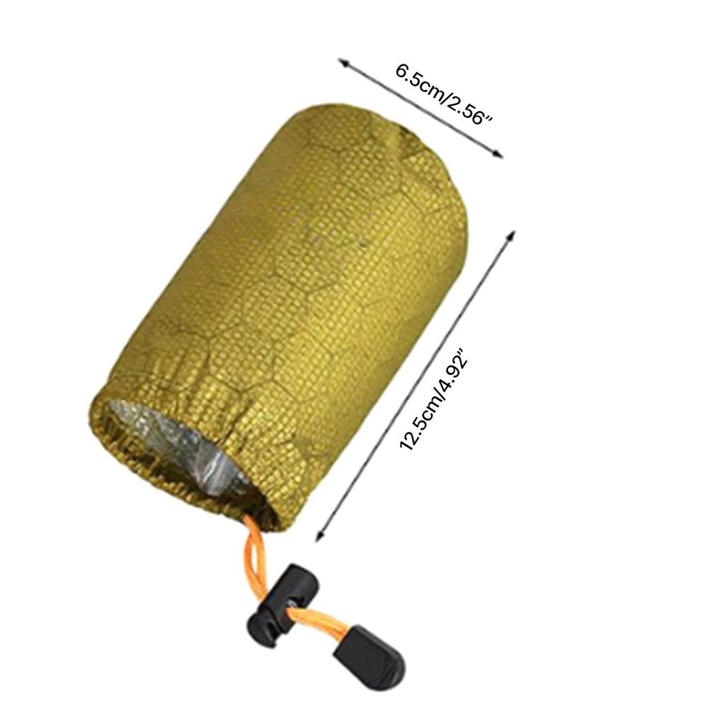 Camping Sleeping Bag Storage Bag Waterproof Stuff Sack Outdoor Drawstring Organizer Pouches with Whistle/Tail Clip