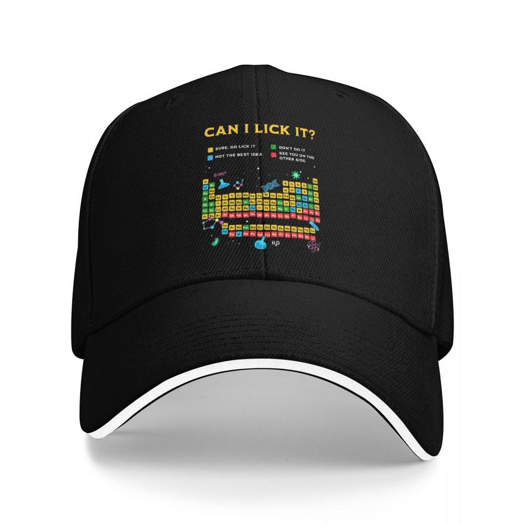 Baseball Caps Can I Lick It Periodic Table Funny Graphic Unisex Outdoor Summer Caps