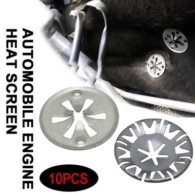 10Pcs Undertray Exhaust Heat Universal Metal Washer Insulation Gasket Heat Fixing Pad Buckle Fixing Clip M5A3