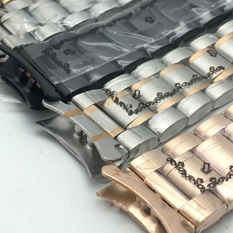 Solid Stainless Stainless Steel Single-Side Folding Buckle Watch Accessories Steel Arc Mouth
