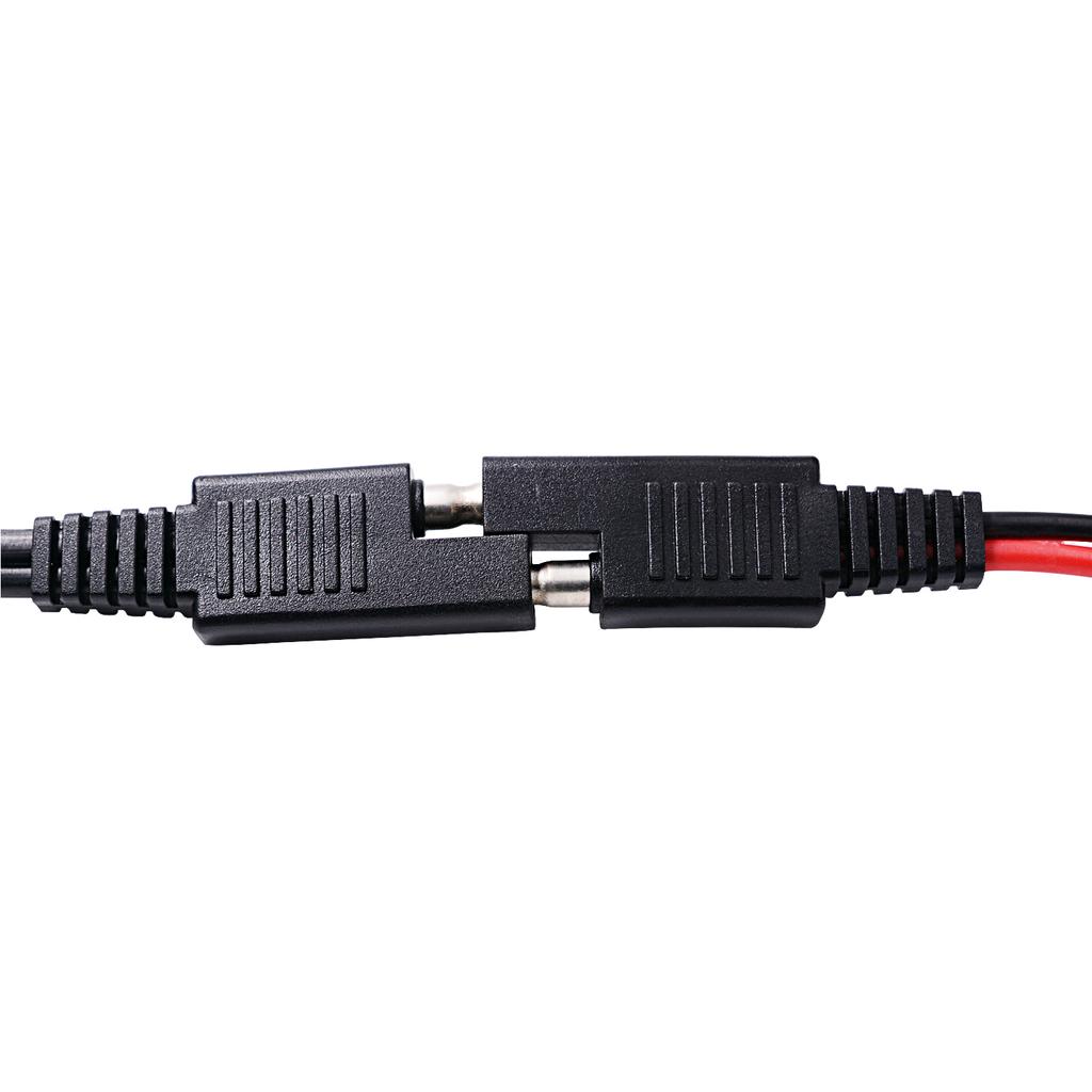 Motorcykel USB Telefonladdare, Vattentät Dubbelport QC3.0 USB Snabbladdare med 12V Voltmeter och På/Av Strömbrytare & 10A Säkring, SAE Till USB Adapter