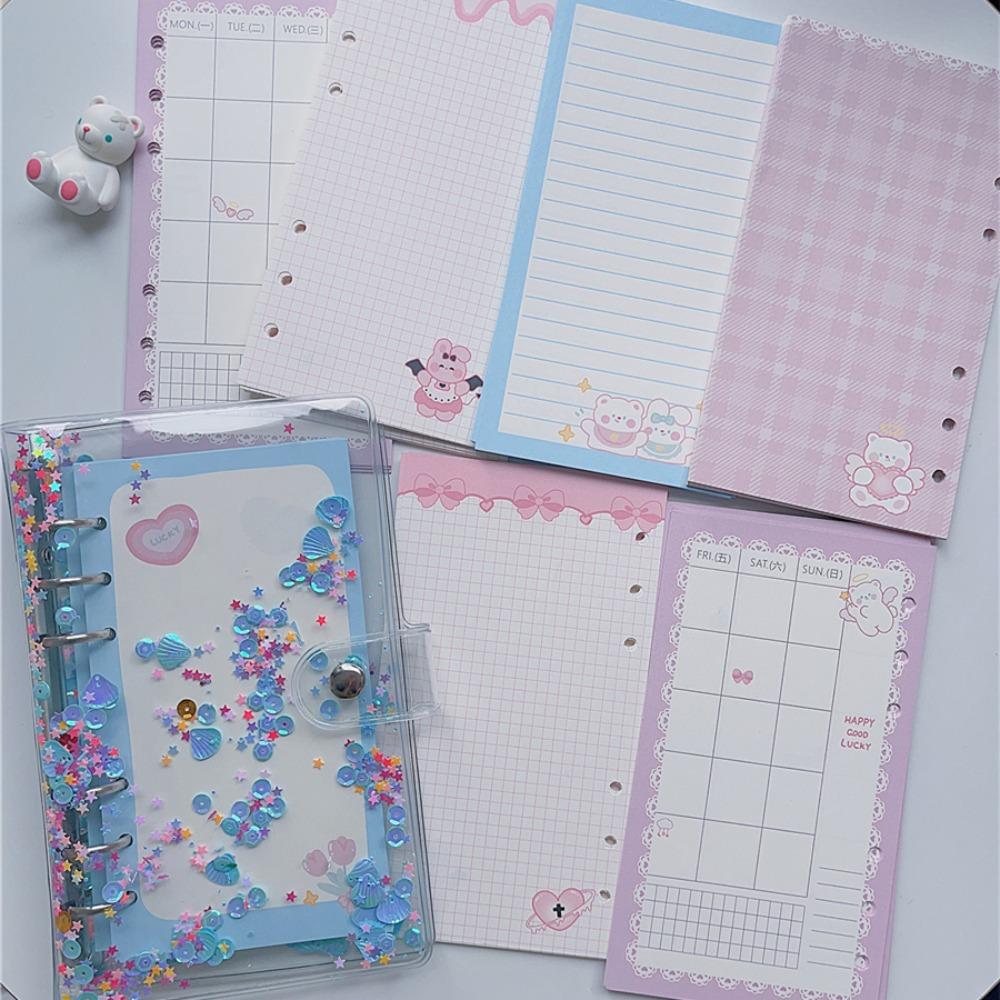 45 Sheets Inner Refill Spiral Binder Paper Heart Notebook Index Inside Page Kids Student Gifts