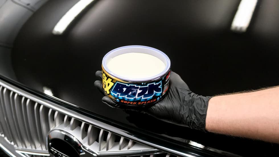 SOFT99 Ultra Waterproof Dark for Protecting and Polishing Automotive Includes Sponge Wax, & Metallic, 300g, Paint, (Product Code 00347)