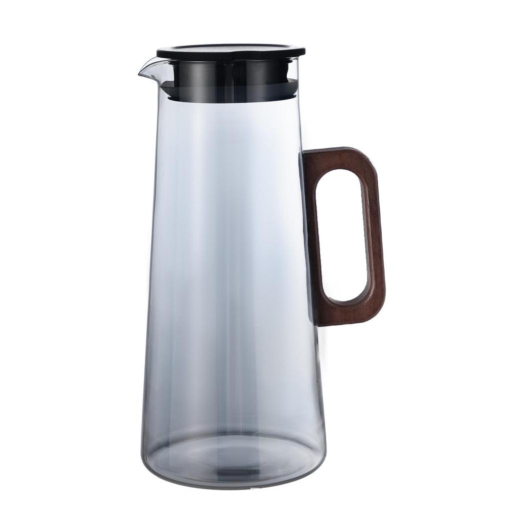 High Borosilicate Glass Cold Brew Kettle Set - Large Capacity, Heat Resistant, Household Pitcher & Cups
