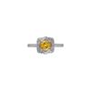 Modern Silver Zircon Flower Shape Adjustable Ring For Women Casual Wear