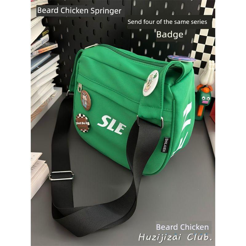 

Ретро Модный Бренд Уличный Атлетичный Наплечная Сумка Green