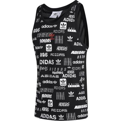 Originals Trefoil All Over Print Comfortable Skin-Friendly Tank Top Men Tops Black GK9705