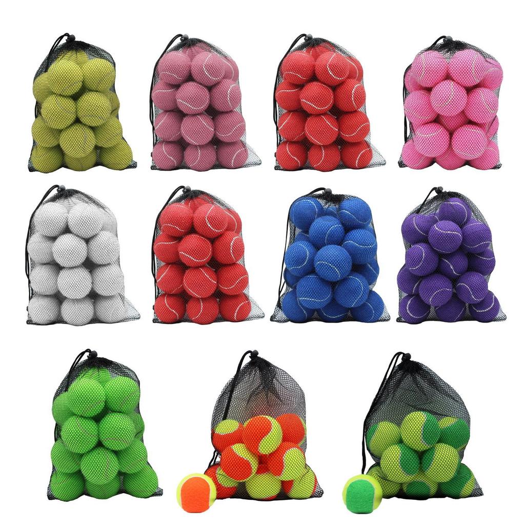 20x Tennis Balls 6.4 cm Diameter Pet Dog Tennis Balls Training Balls for Games Beginners Entertainment Outdoor Racquet Sports