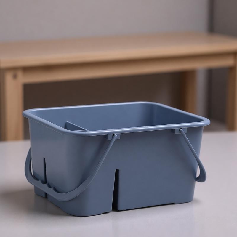 Heavy Duty ABS Plastic Tool Bucket With 4 Section And Comfortable Handles For Workshop Or Home Use Tool Organizers Basket