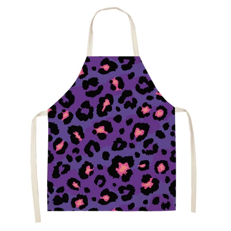 Fruit Cotton Linen Apron Cherry Orange Lemon Printed Kitchen Women Baking Waist Bib Home Cooking Sleeveless Pinafore Delantal