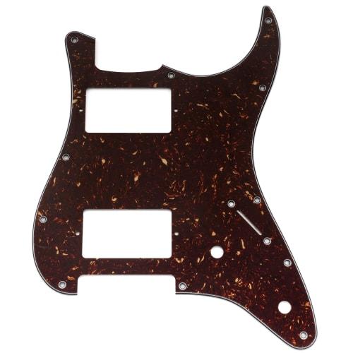 Musiclily Pro 11-Hole ST Stratocaster Pickguard High-Handed Guitar with Covered Two Humbucker Pickups and Two Potholes for Fender Squier Strat Electri