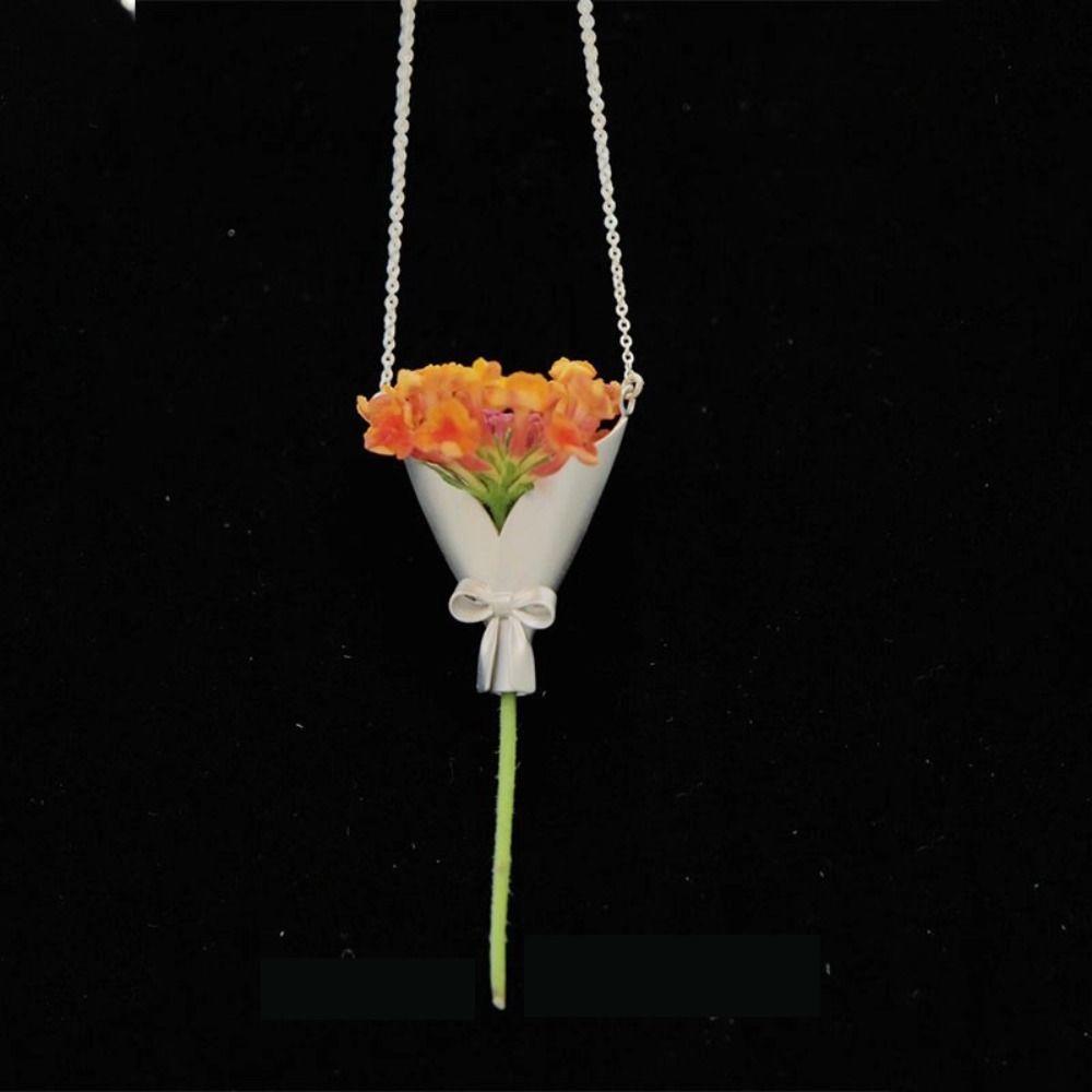 Vintage Flower Bouquet Holder Clip DIY Wearable Flower Bouquet Necklace