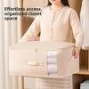 Garment Storage Bag With Thick Cotton Material For Dorm Room Organization And Moving
