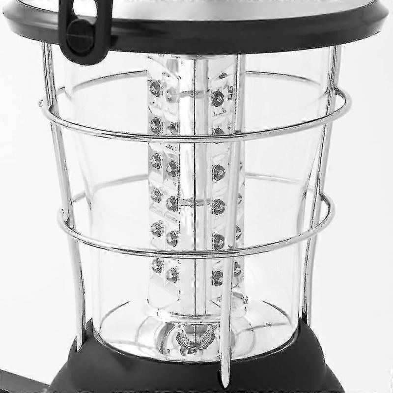 Solarlaterne, Handkurbel-Dynamo, 36 LEDs, Campinglaterne, Notlicht - A
