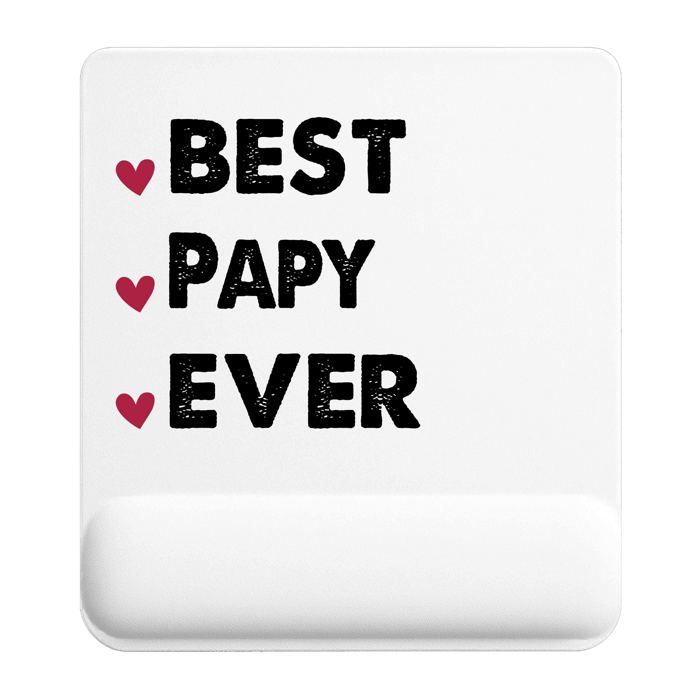 Tapis de souris - PLANETEE - Best Papy Ever - 22 x 18 cm - Ép. 3 mm - Impression sublimation HD