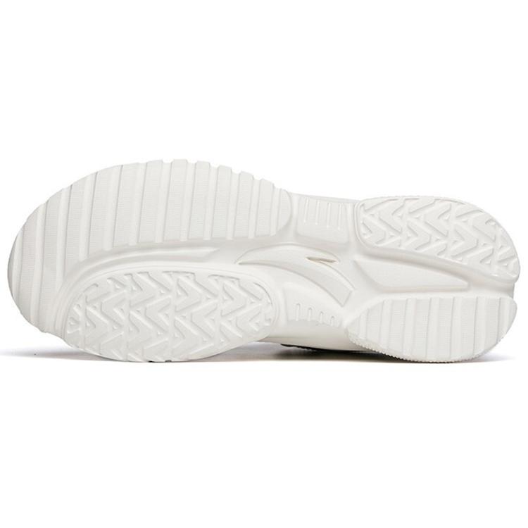 New Anta Life Collection Mesh Anti Slip Wear Resistant Low Top Casual Shoes Men's Black White Gray 112218860-4