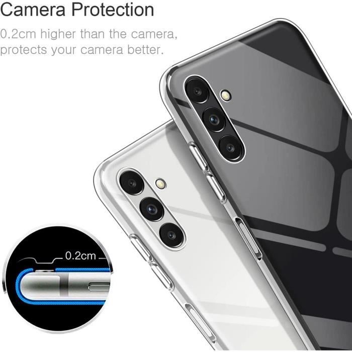 Coque pour Samsung A04s Silicone Transparent Antichoc Protection Ultra Slim