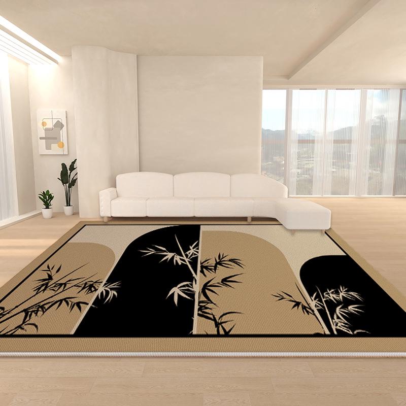 Retro Velvet Waterproof and Washable Carpet – Dirt-Resistant, Easy-Care Living Room/Bedroom Floor Mat